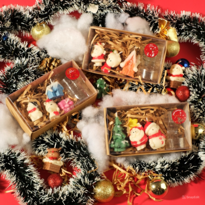 Set nến thơm làm quà giáng sinh cho mùa Noel